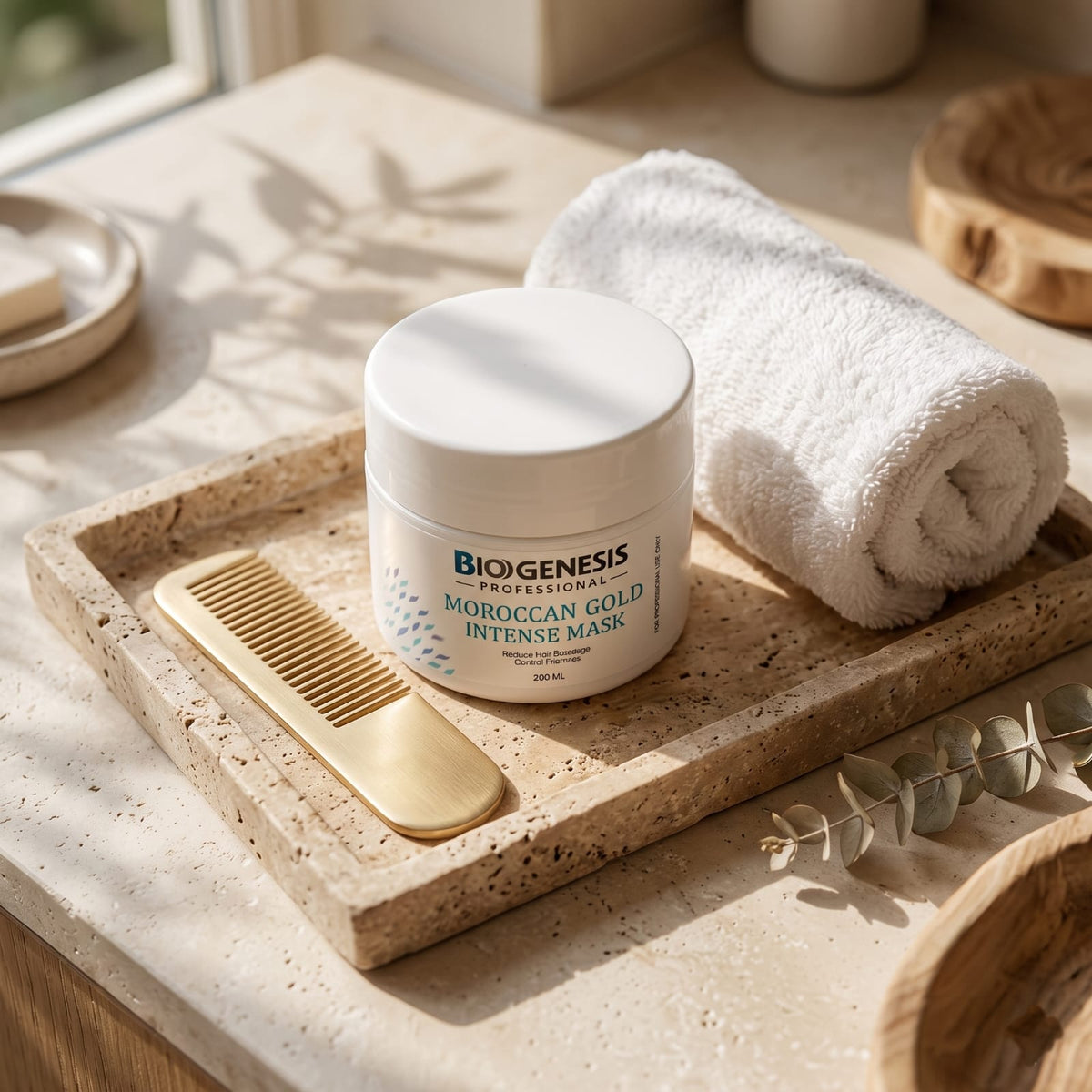 Biogenesis Professional Hydrating Repair Shampoo & Moroccan Gold Intense Hair Mask Combo