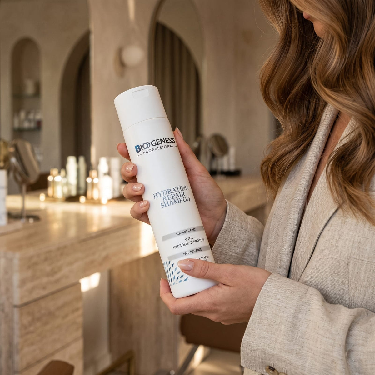 Biogenesis Professional Hydrating Repair Shampoo & Moroccan Gold Intense Hair Mask Combo