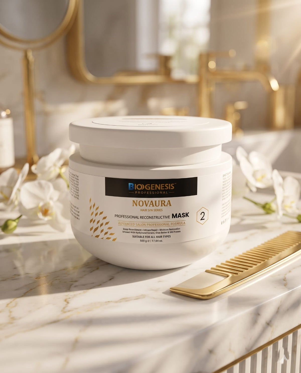 Biogenesis professional Novaura Professional Hair Mask | Deep Conditioning & Intensive Repair Treatment